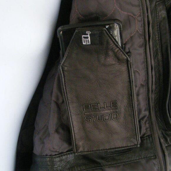 PELLE STUDIO/Wilson Leather Jacket, L, Black, Thinsulate Lined, Lined, Zipper - Picture 8 of 13